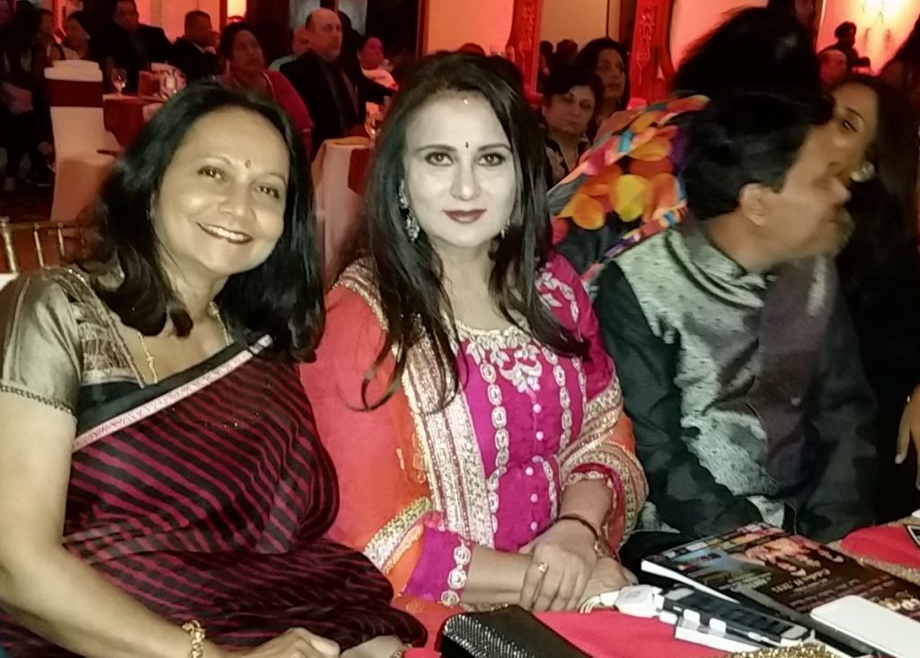 The Beautiful Bollywood actress Poonam Dhillon and I co-judging the Miss India NY beauty contest.