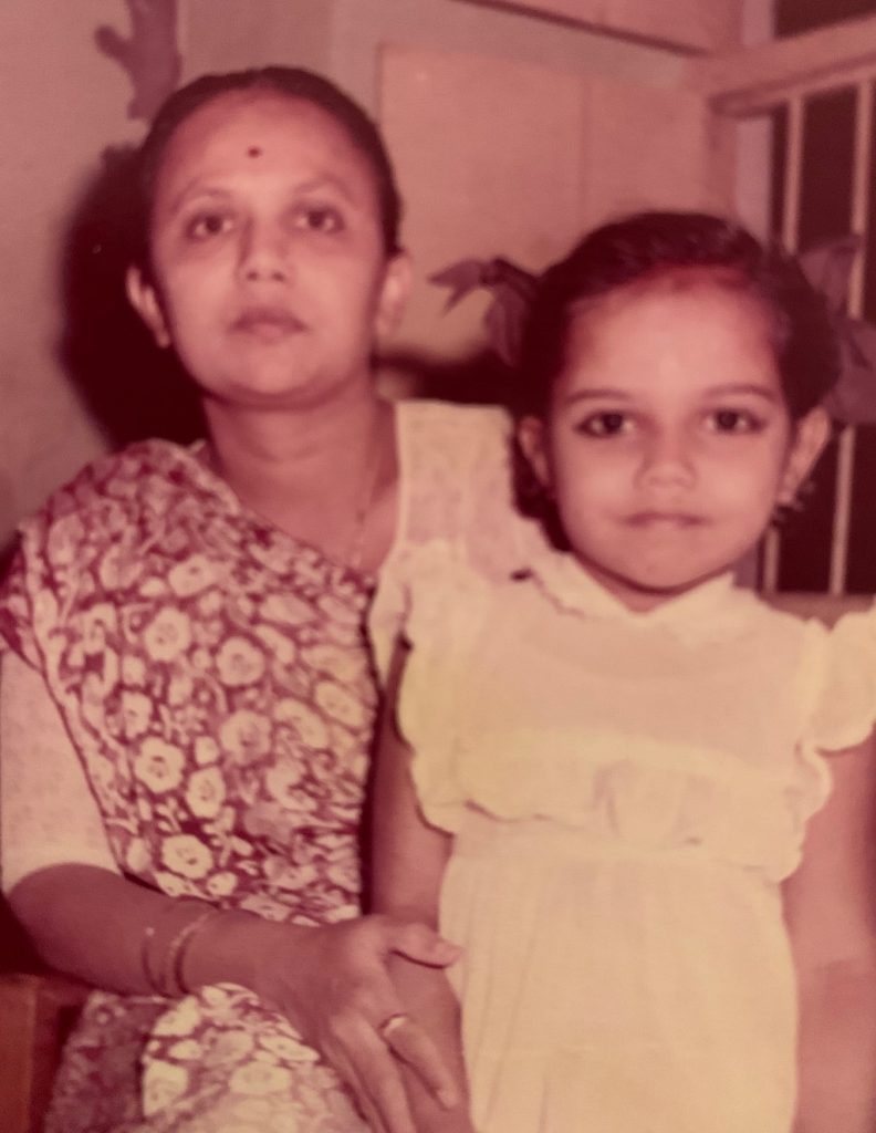  With the ever loving Jaswantiben my beautiful mother.