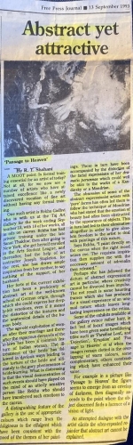 Newspaper Article Abstract Painting