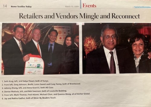  Home Textiles Today Jay and Rekha 2009