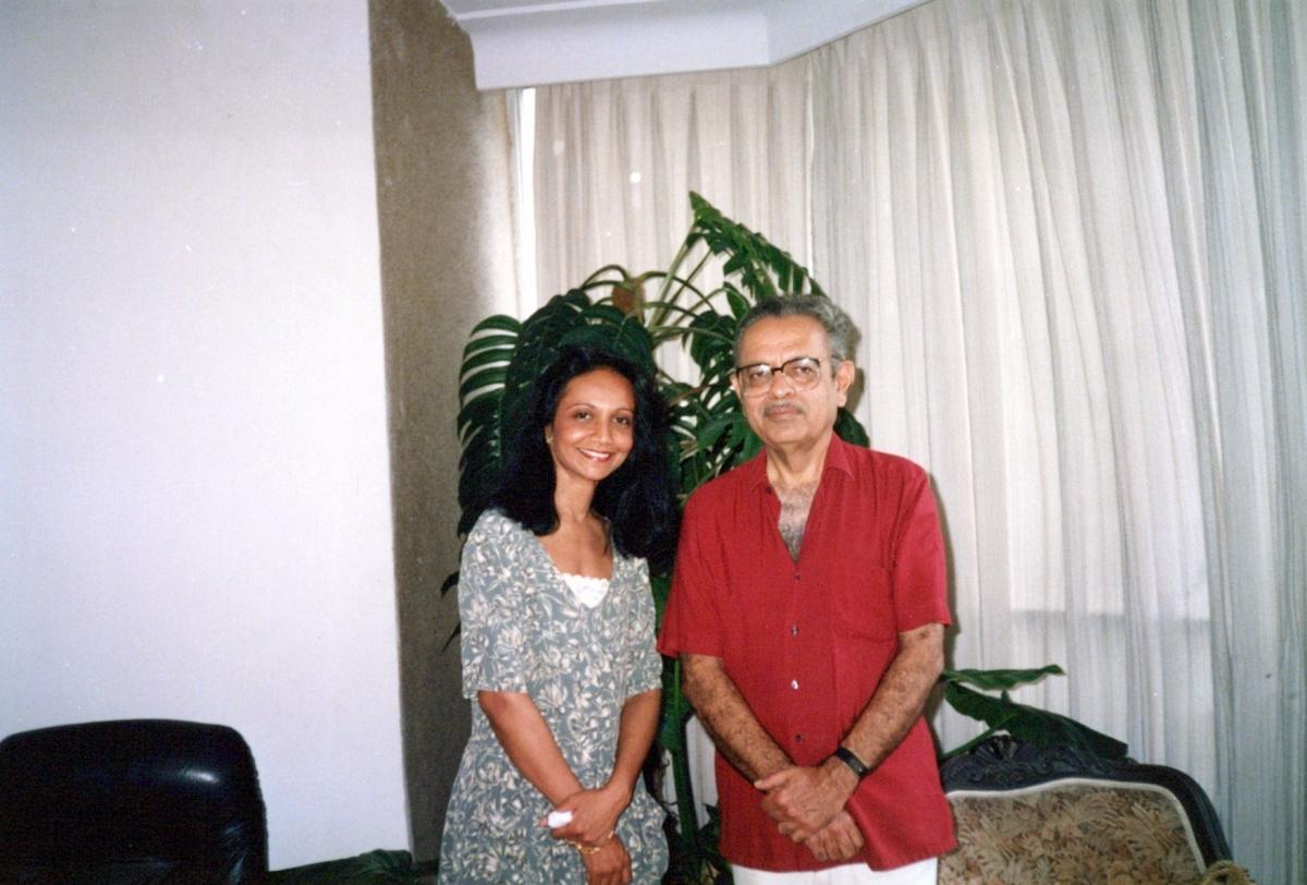 Rekha   & Nana Chudasama, Prior to Art Show